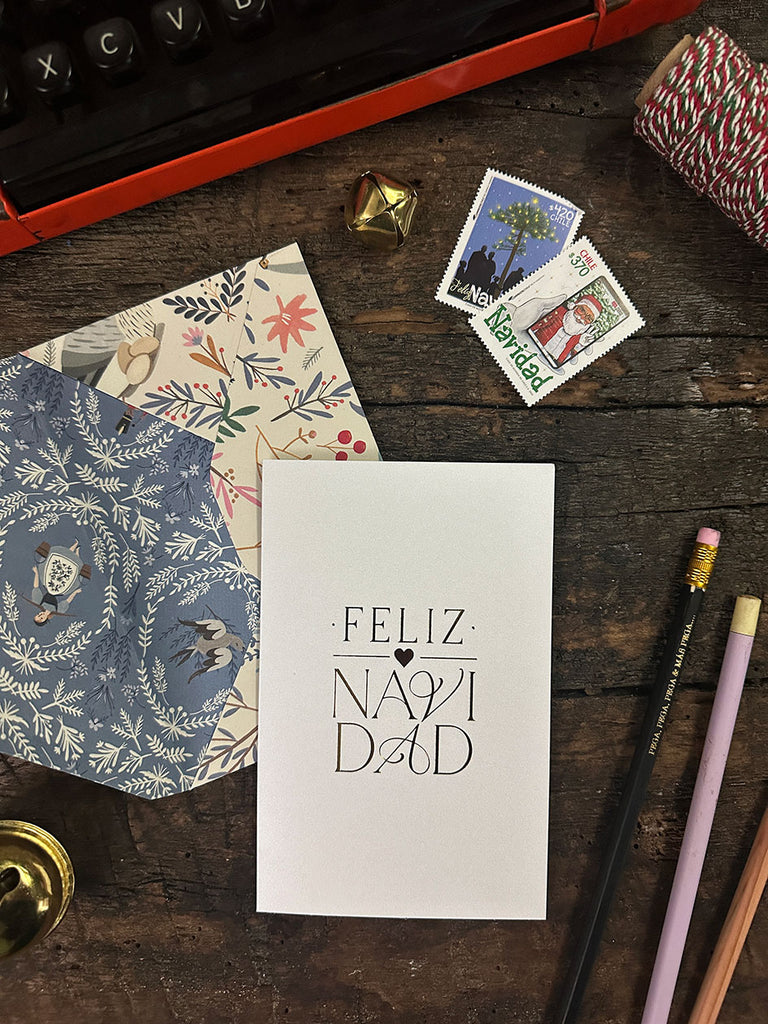 Tarjeta Navidad con Sobre Impreso