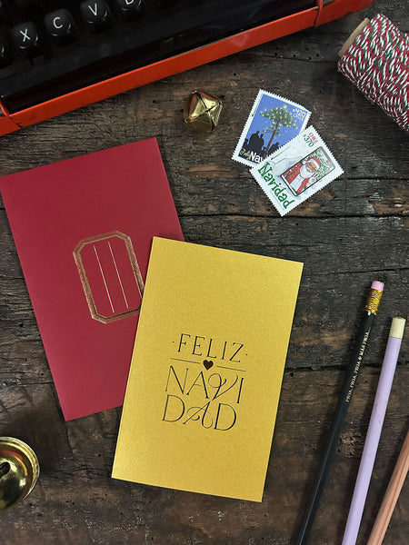 Tarjeta Navidad con Sobre Rojo