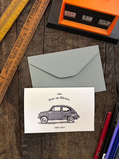 Tarjeta Papá · Fiat 600