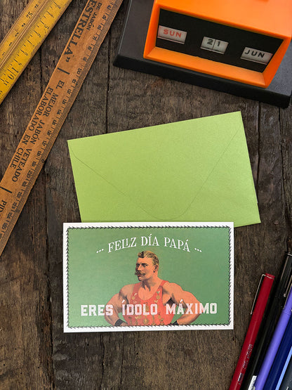 Tarjeta Papá · Ídolo forzudo