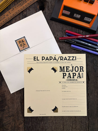 Tarjeta Papá · Papa/razzi