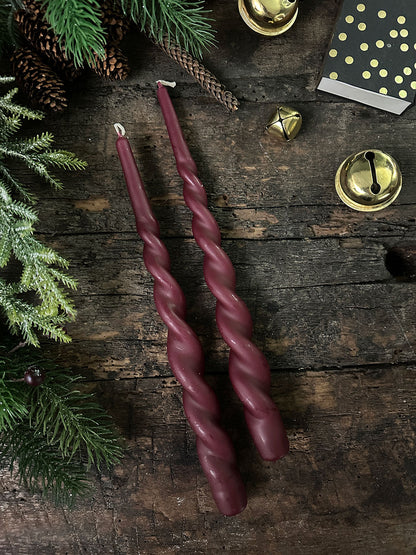 Set de Velas Curvas · Burdeo 2 Unidades