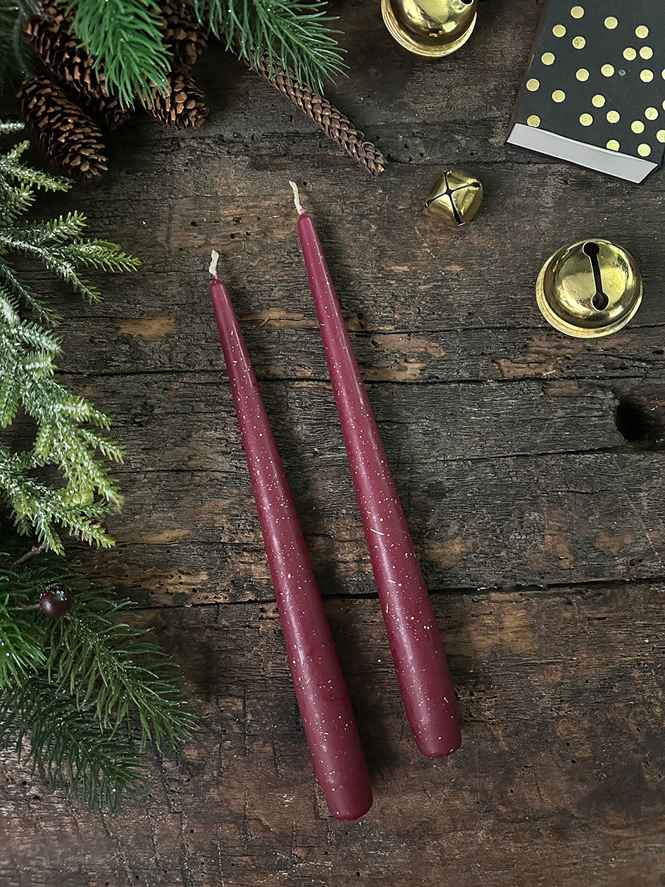 Set de Velas Stardust · Rojo 2 Unidades