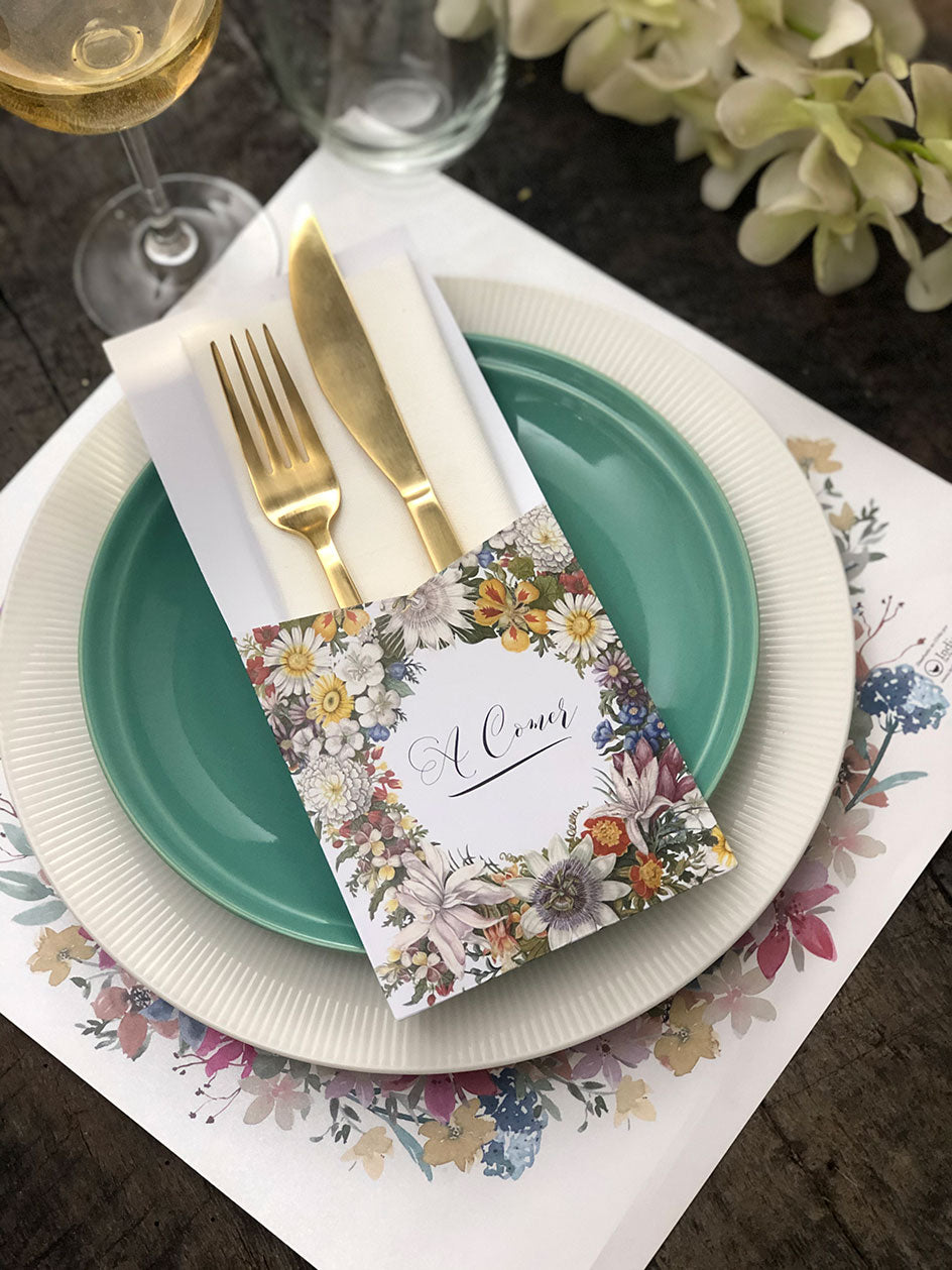 Estuche Papel Margaritas