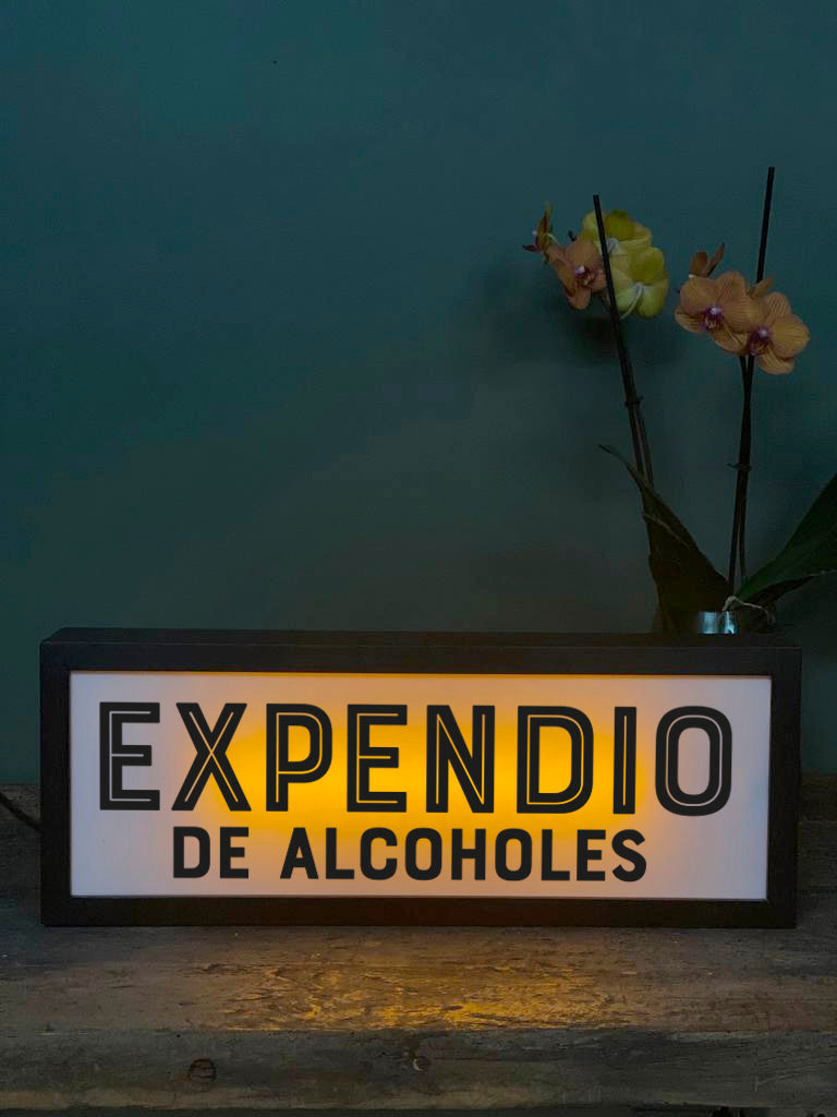 Letrero Retro · Expendio de Alcoholes