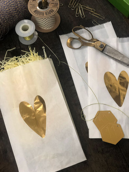 Bolsa Mediana Blanca · Corazón