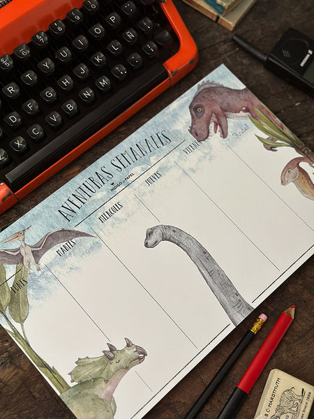Organizador Semanal M · Dinosaurios