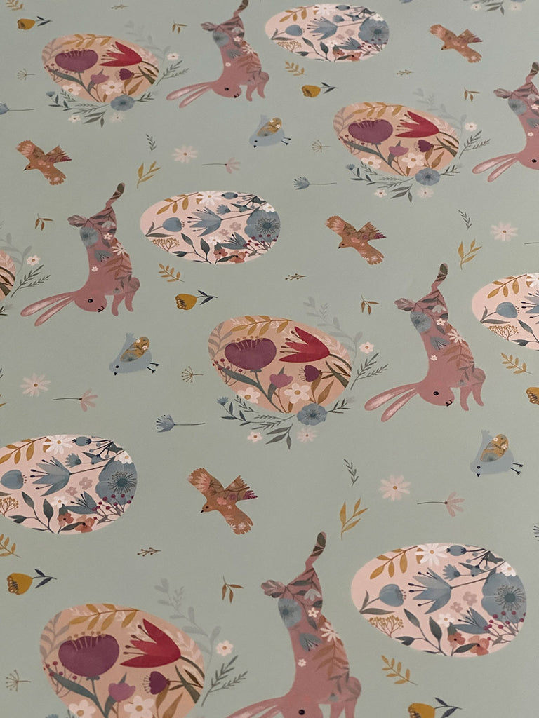 Papel de Regalo · Conejos Celestes