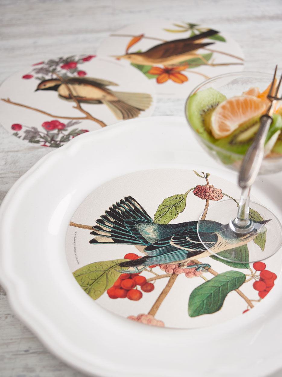 Mesa Pituca Pájaros Frutos