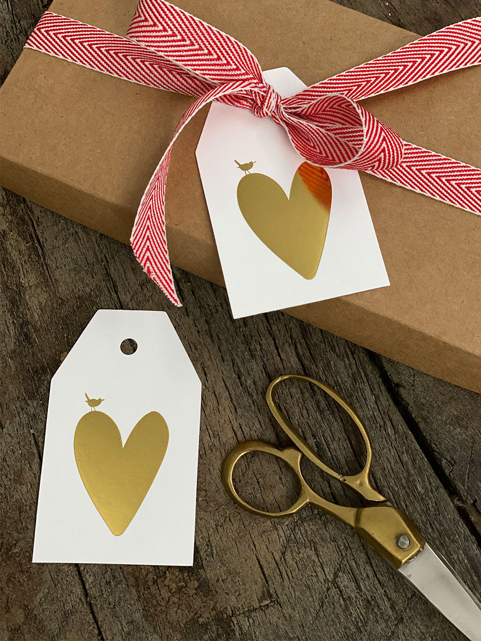 Set de Tags · Corazón Folia